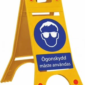 Podlahově stojící cedule – Je nutné používat ochranu očí