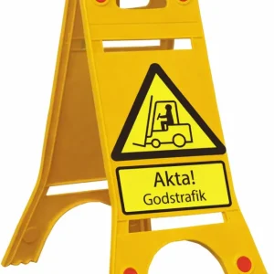 Podlahově stojící cedule – Pozor! Provoz nákladní dopravy